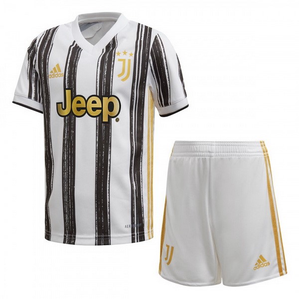 Camiseta Juventus 1ª Kit Niños 2020 2021 Blanco Negro